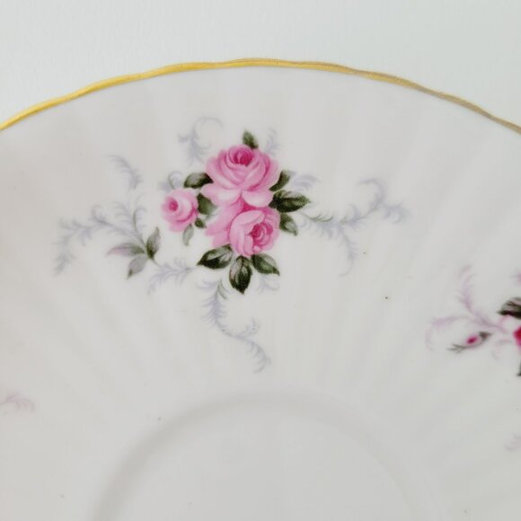 Vintage Princess House Teacup & Saucer, 2 Sets, Windsor Rose, Shabby Chic Floral - Picture 11 of 15